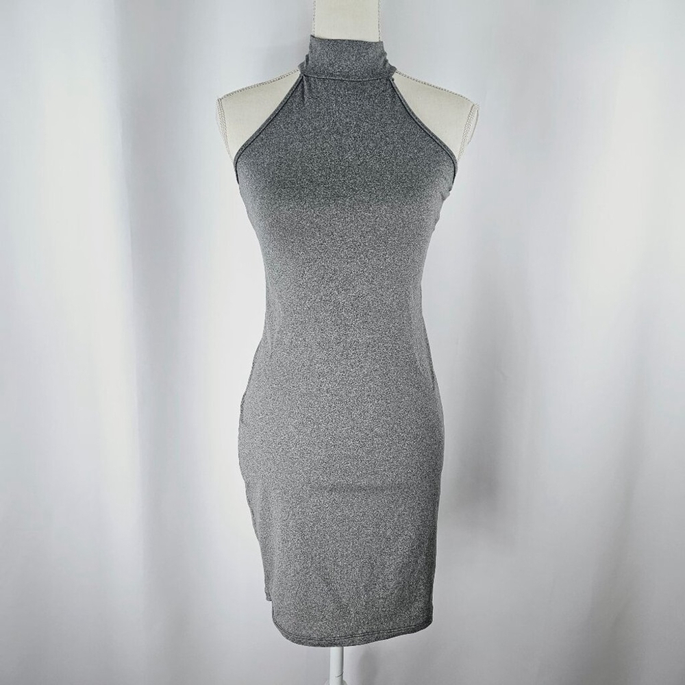 Zoy Women's Sleeveless Mock Neck Bodycon Mini Dress Size Small